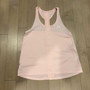 Women’s Under Armour Pink Racerback Tank Top. Size Small